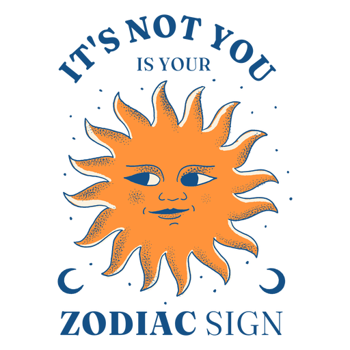 Zodiac sign quote color stroke