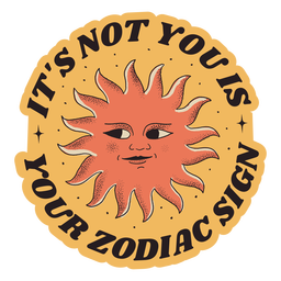 Zodiac signs quote color stroke