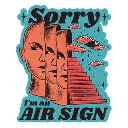 Lo siento, soy una insignia de signo de aire