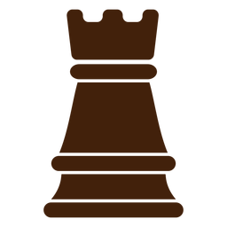 Rook Chess Piece Black Color Stroke PNG & SVG Design For T-Shirts