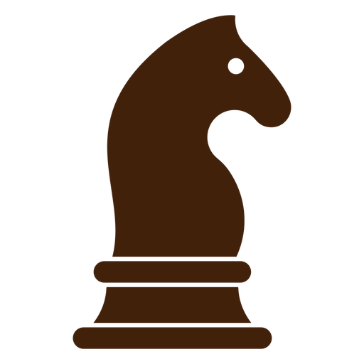 Simple knight chess piece cut out