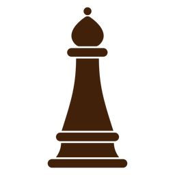 Simple bishop chess piece cut out PNG Design
