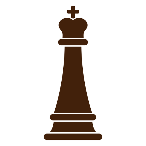 Simple king chess piece cut out