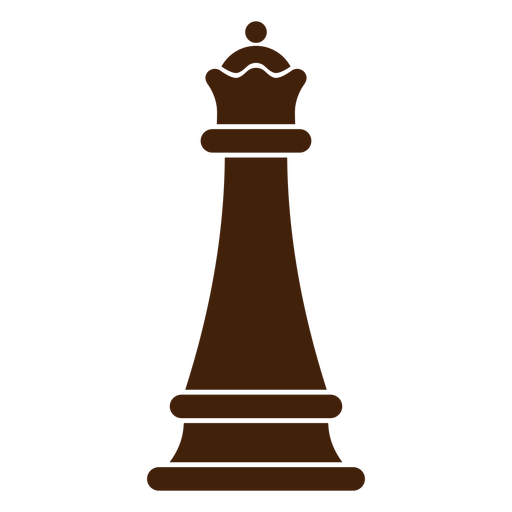 Simple queen chess piece cut out