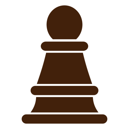 Simple pawn chess piece cut out