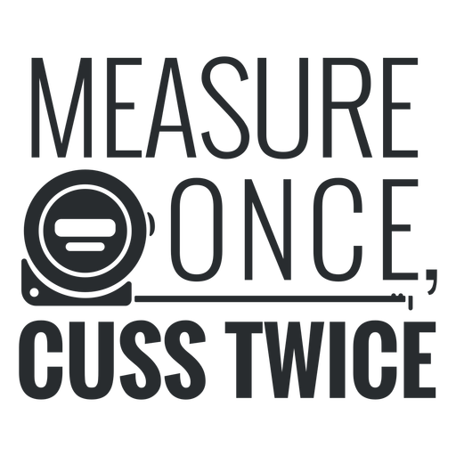 Measure tape quote filled stroke PNG Design