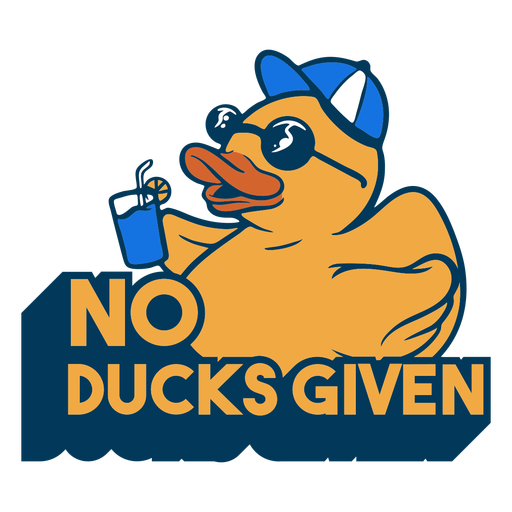 No ducks given badge PNG Design