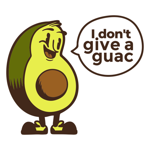 I dont give a guac badge PNG Design