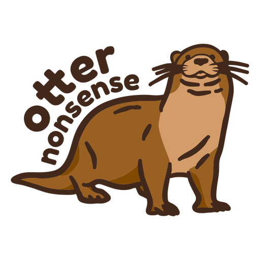 Insignia de tonter?as de nutria Diseño PNG