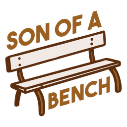Filho de um distintivo de banco Desenho PNG