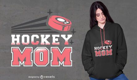 Hockey Sport Mama Zitat T-Shirt Design