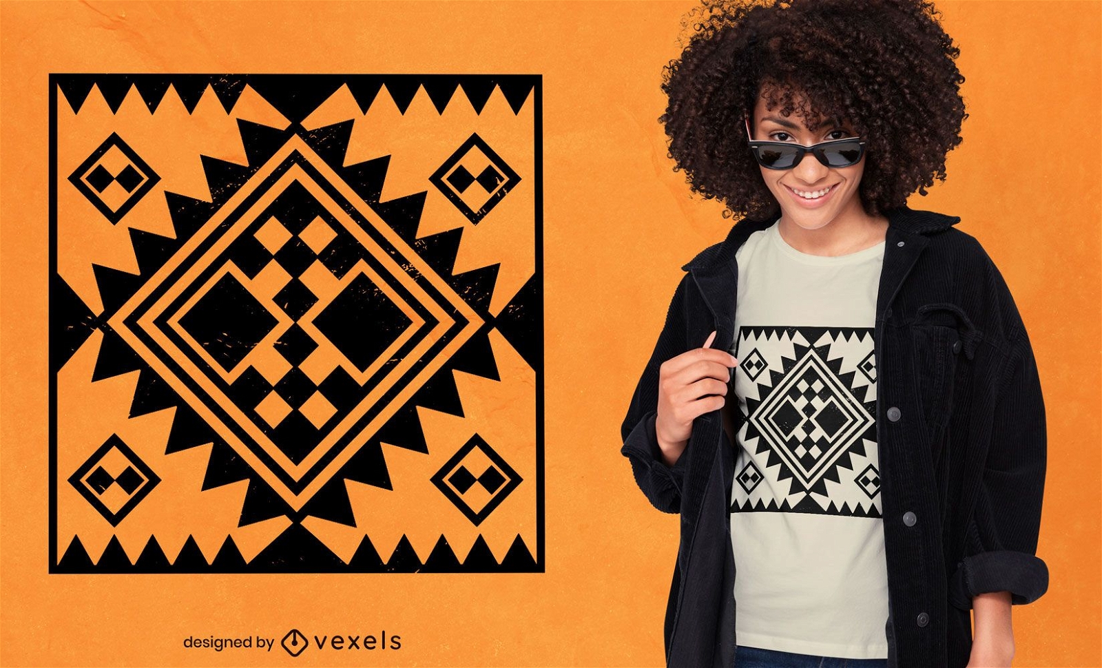 Design de camisetas com motivos berberes africanos