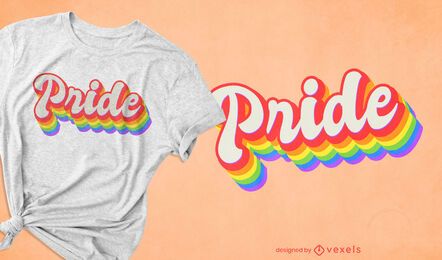 Pride lgbt quote retro t-shirt design