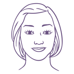 Gesicht Anatomie Notizbuch Kontur - 10 PNG-Design