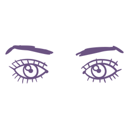 Contorno de caderno de anatomia facial - 19 Desenho PNG