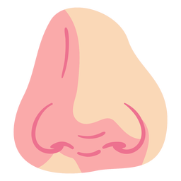 Trazo de color de trabajo de nariz Diseño PNG