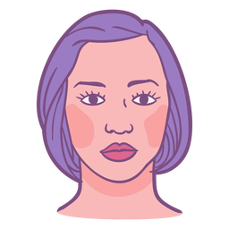 Contorno de caderno de anatomia facial - 31 Desenho PNG