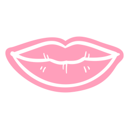 Closed Mouth Cut Out PNG & SVG Design For T-Shirts