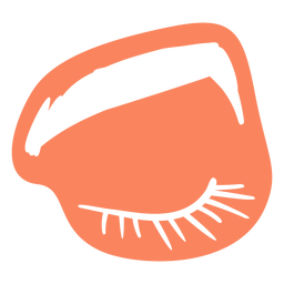 Contorno de caderno de anatomia facial - 48 Desenho PNG
