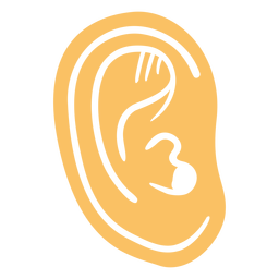 Ear profile cut out Transparent PNG