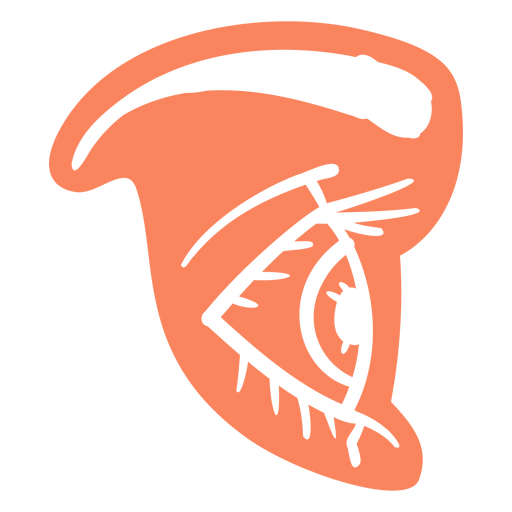 Perfil do olho cortado Desenho PNG