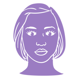 Contorno del cuaderno de anatomía facial - 57 Diseño PNG