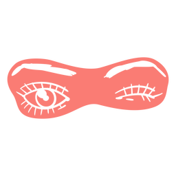 Winking woman cut out Transparent PNG