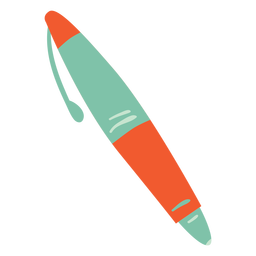 caneta azul claro semi plana