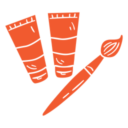 Lackiertuben ausgeschnitten PNG-Design
