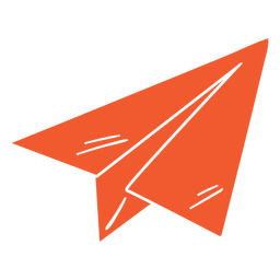 Avión de papel volando recortado Diseño PNG Transparent PNG