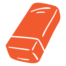 School eraser red cut-out PNG Design