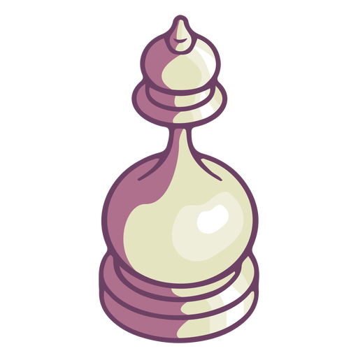 King chess rounded piece color illustration