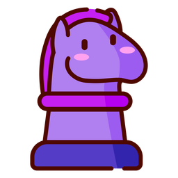 Ajedrez Kawaii - 1 Diseño PNG