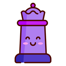 Queen cute chess dark piece color stroke Transparent PNG