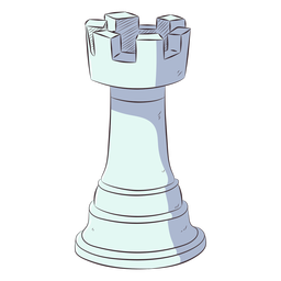 Rook Castle Chess Stroke PNG & SVG Design For T-Shirts