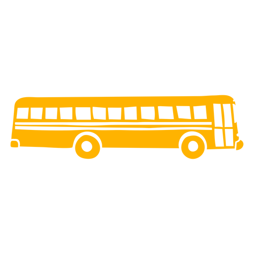 Long side school bus cut out PNG Design