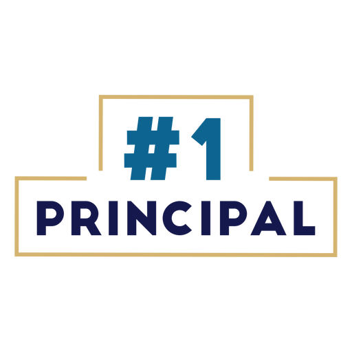 1 principal badge PNG Design