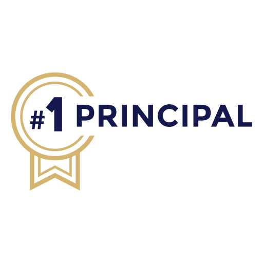 Emblema principal número um Desenho PNG