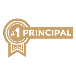 #1 principal school quote cut out PNG Design