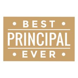 Mejor recorte de etiqueta de escuela principal Diseño PNG