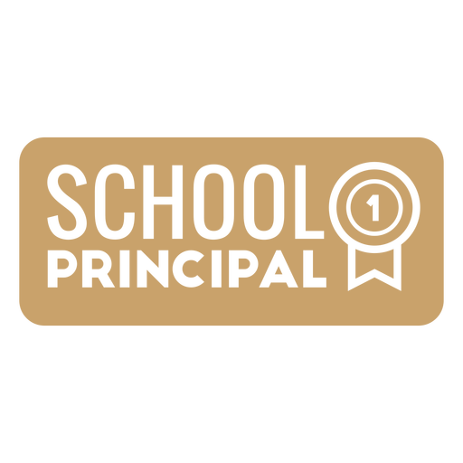 School principal #1 quote cut out PNG Design
