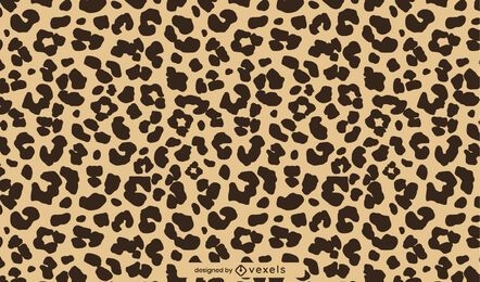 Estampado de animal print de guepardo plano