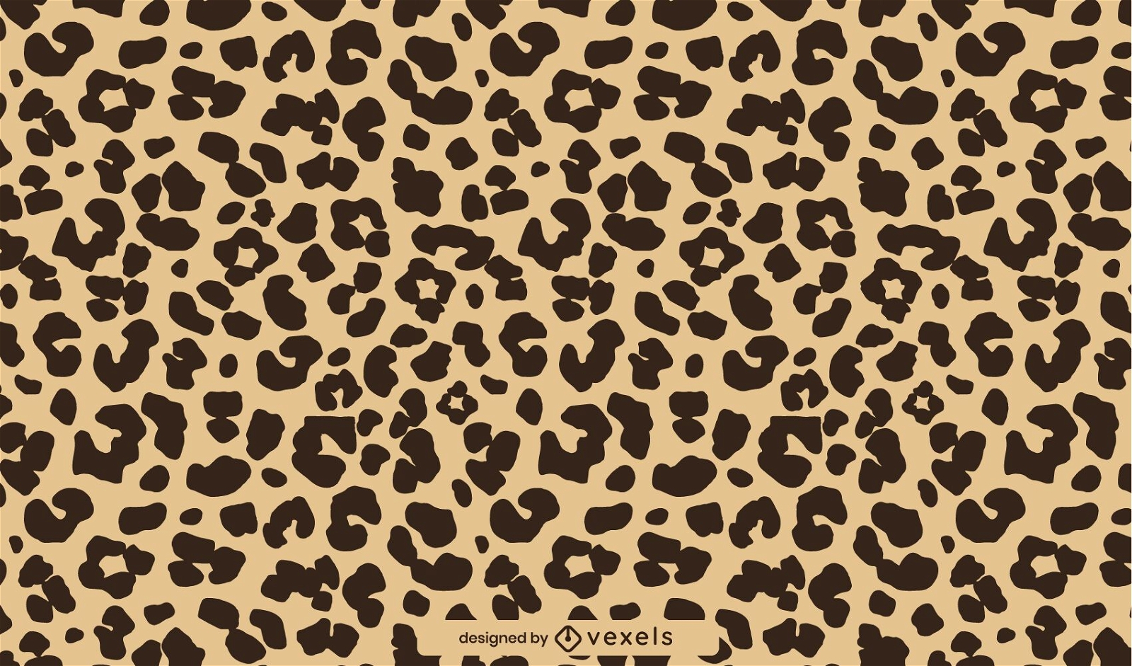 Flaches Gepard-Tierdruckmuster