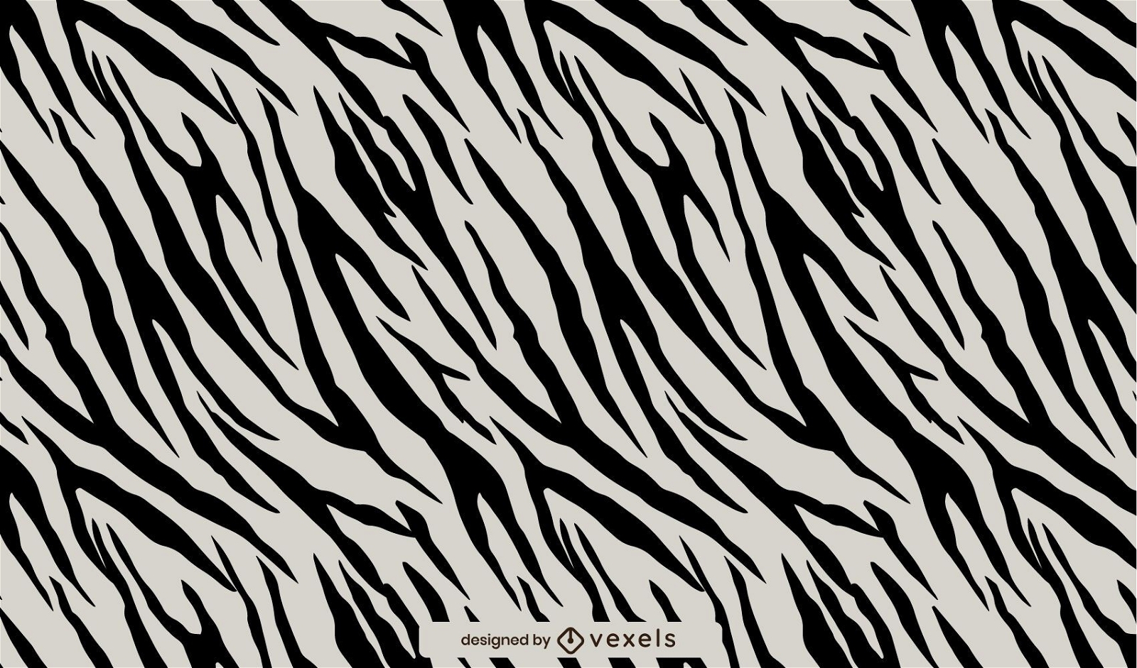 Padrão de pele com estampa animal de zebra