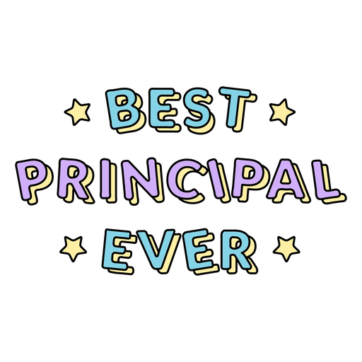 Best principal quote badge PNG Design