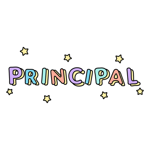 Principal color stroke PNG Design