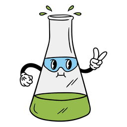 Lindo matraz de dibujos animados Diseño PNG