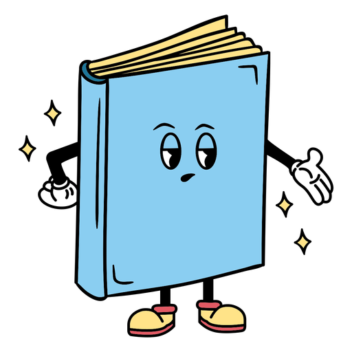 School book cartoon PNG Design