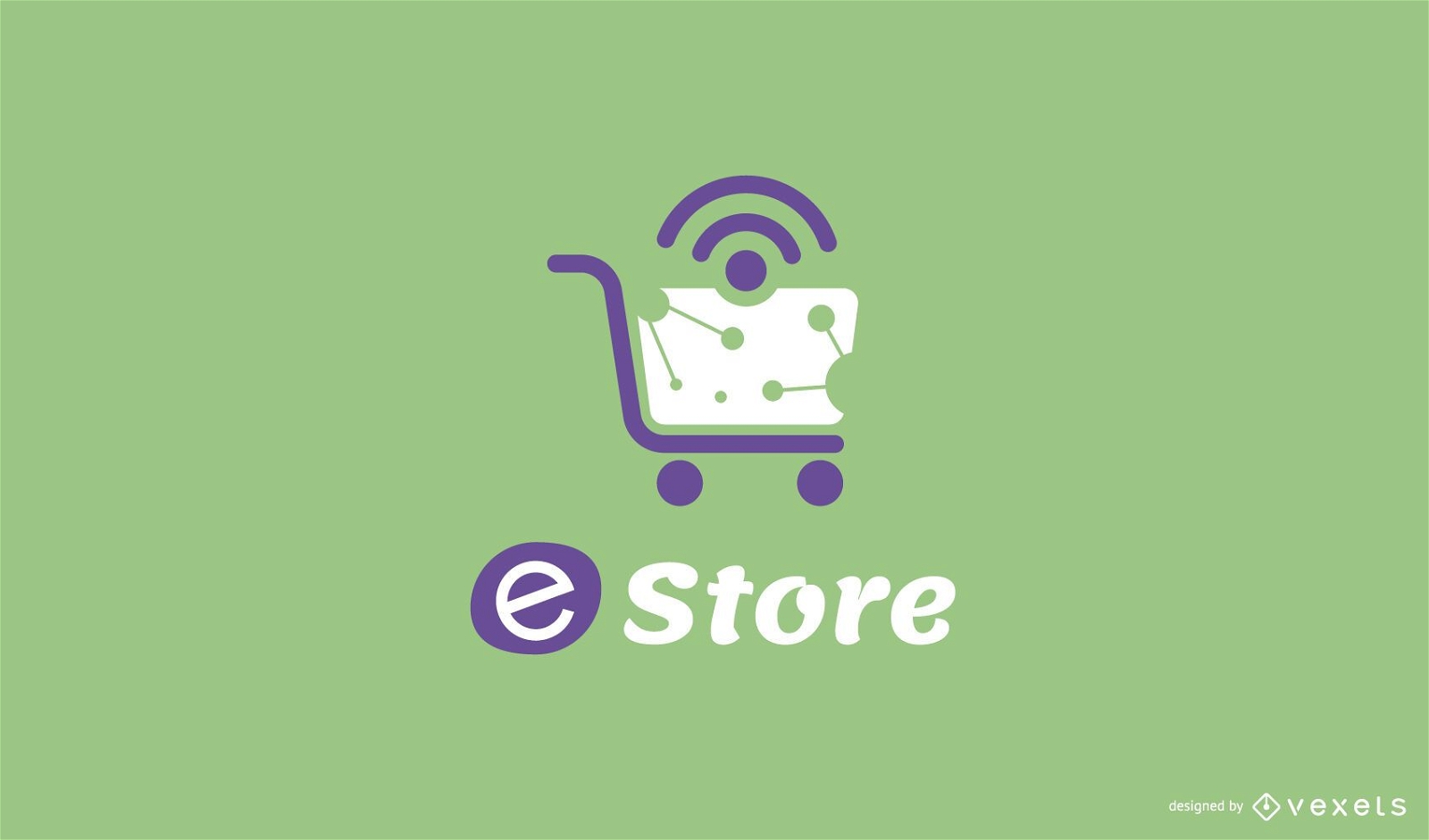 Online shop editable logo design