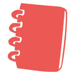 Closed notebook cut out PNG Design